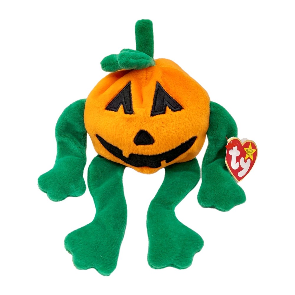 Ty Beanie Baby PUMKIN the Pumpkin 4" Plush MWMTs Halloween Stuffed Animal Toy